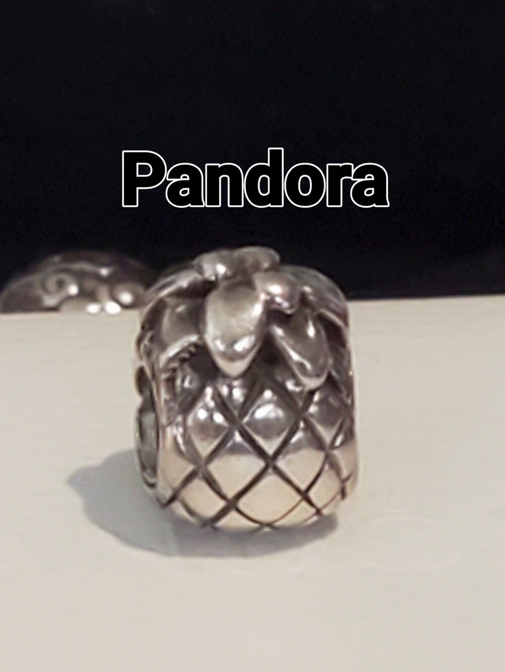 Pandora Silver Pineapple Charm Bead